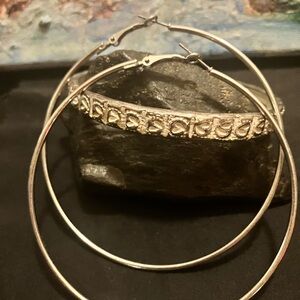 Elegant Silver Hoop Earrings